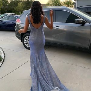 Beautiful prom dress sparkle blue!